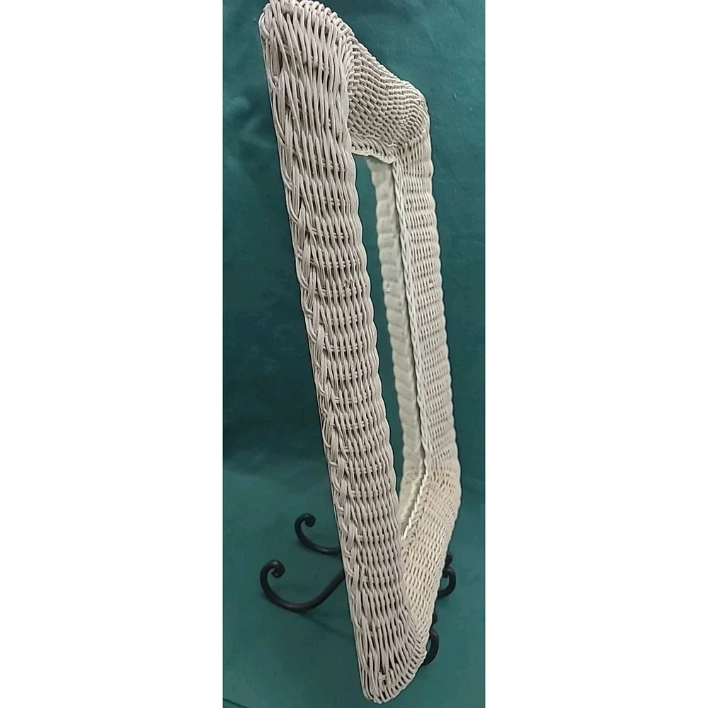 Vintage Wicker Mirror 24